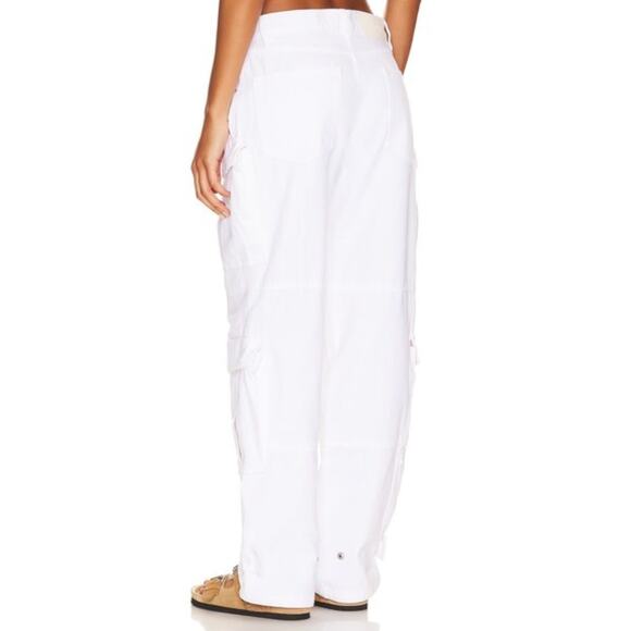 NWT GRLFRND Lex Cargo Jean in Sierra white - Picture 2 of 8